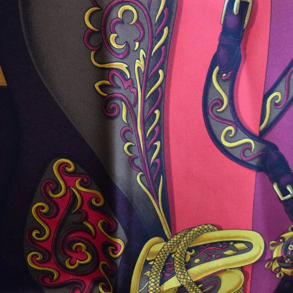 EUC Authentuc Hermes Silk Scarf with Box (Giftable)
